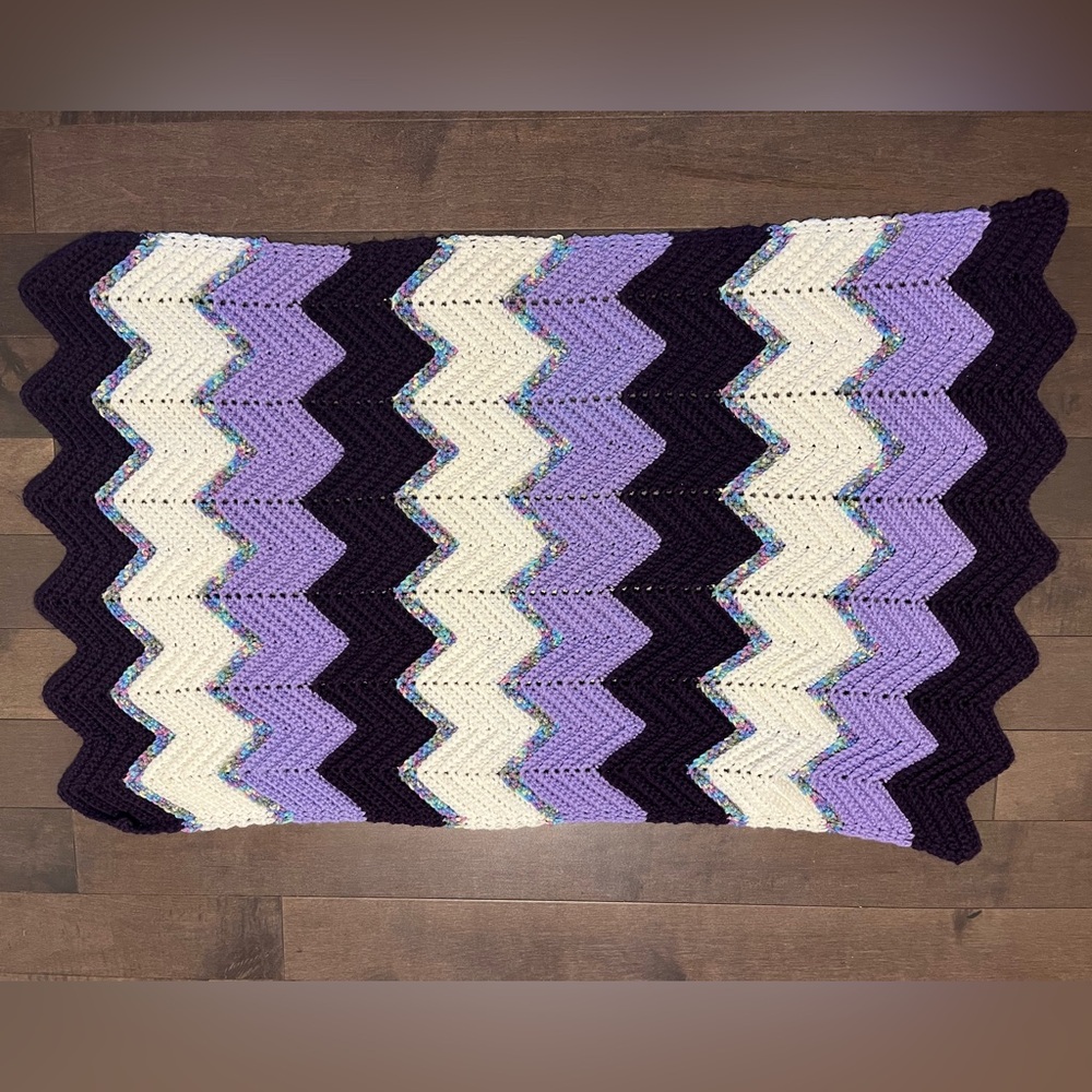 Cute knit baby blanket ca. 60 x 100 cm